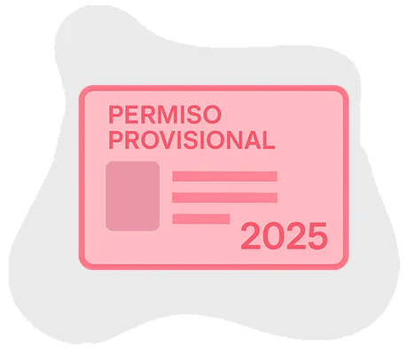 Permiso provisional para circulación temporal